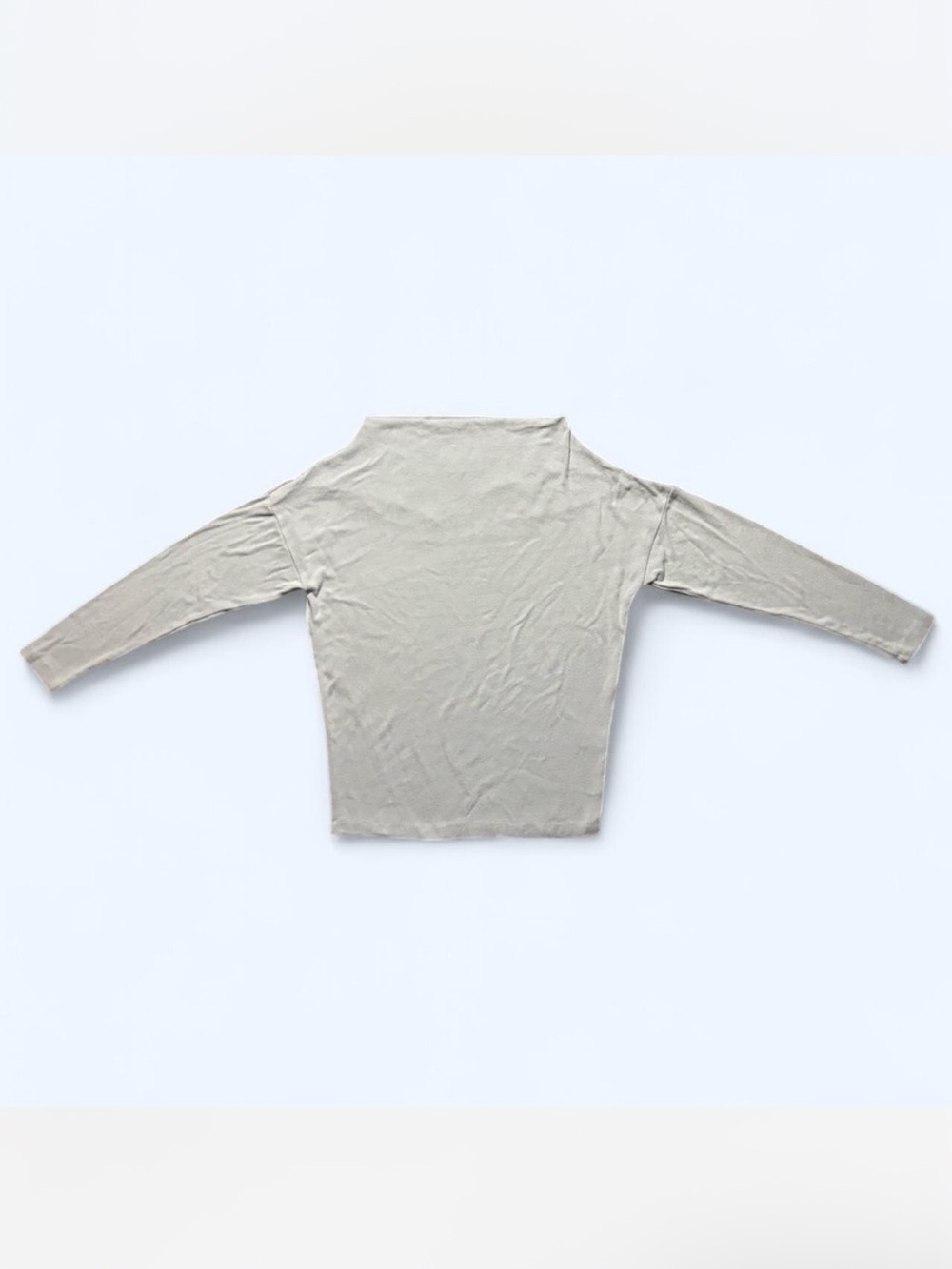 Renee C. Pale Blue Off-The-Shoulder Sweater